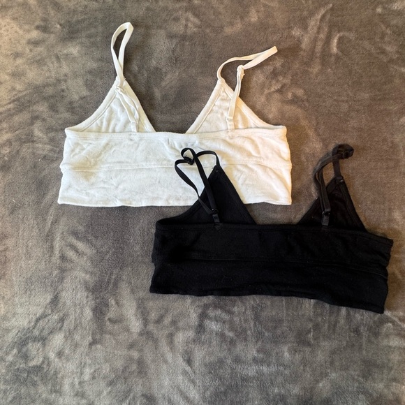 Set of Two Bralette Tops - White and Black - Picture 2 of 6
